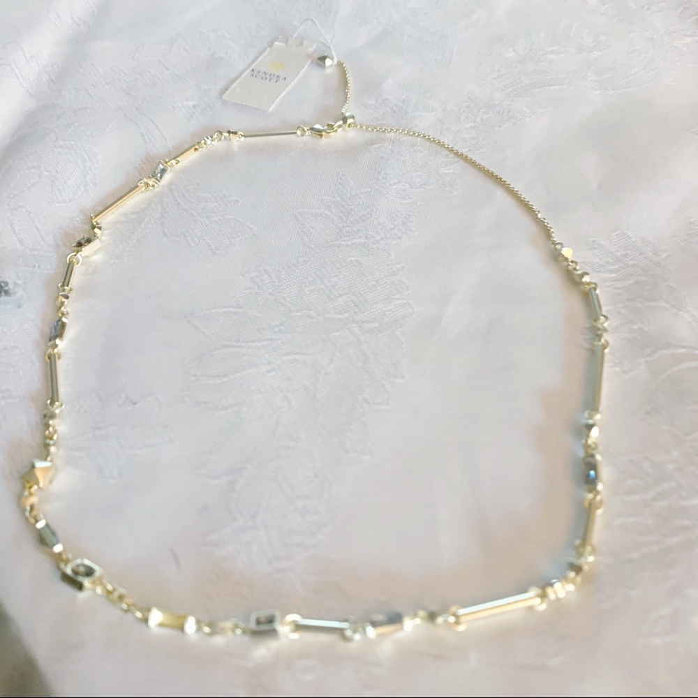 KENDRA SCOTT RHETT COLLAR NECKLACE IN SMOKEY MIX - Picture 2 of 3